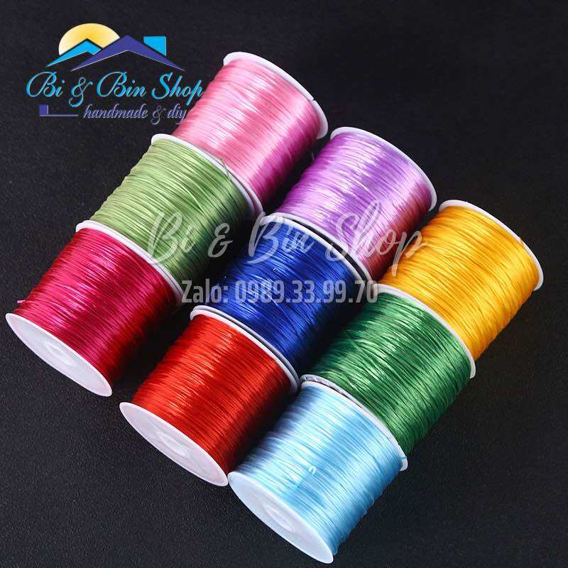 [HCM]Dây Cước Thun Lụa Co Giãn Nhiều Màu Làm Vòng Đeo Tay