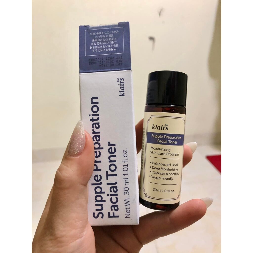(Mini dùng thử) Nước hoa hồng Dear Klairs Supple Preparation Unscented
