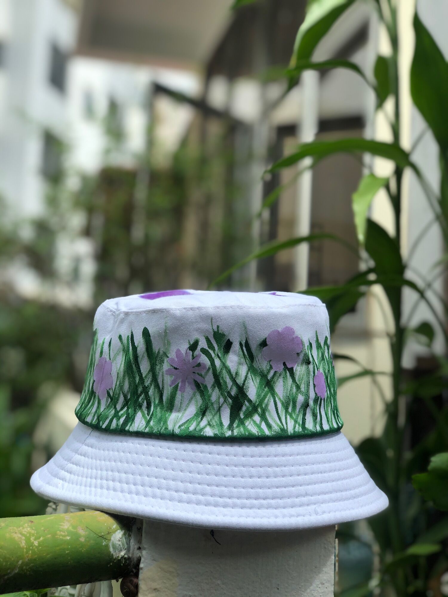 Mũ thiết kế custom ep - bông hoa nhỏ