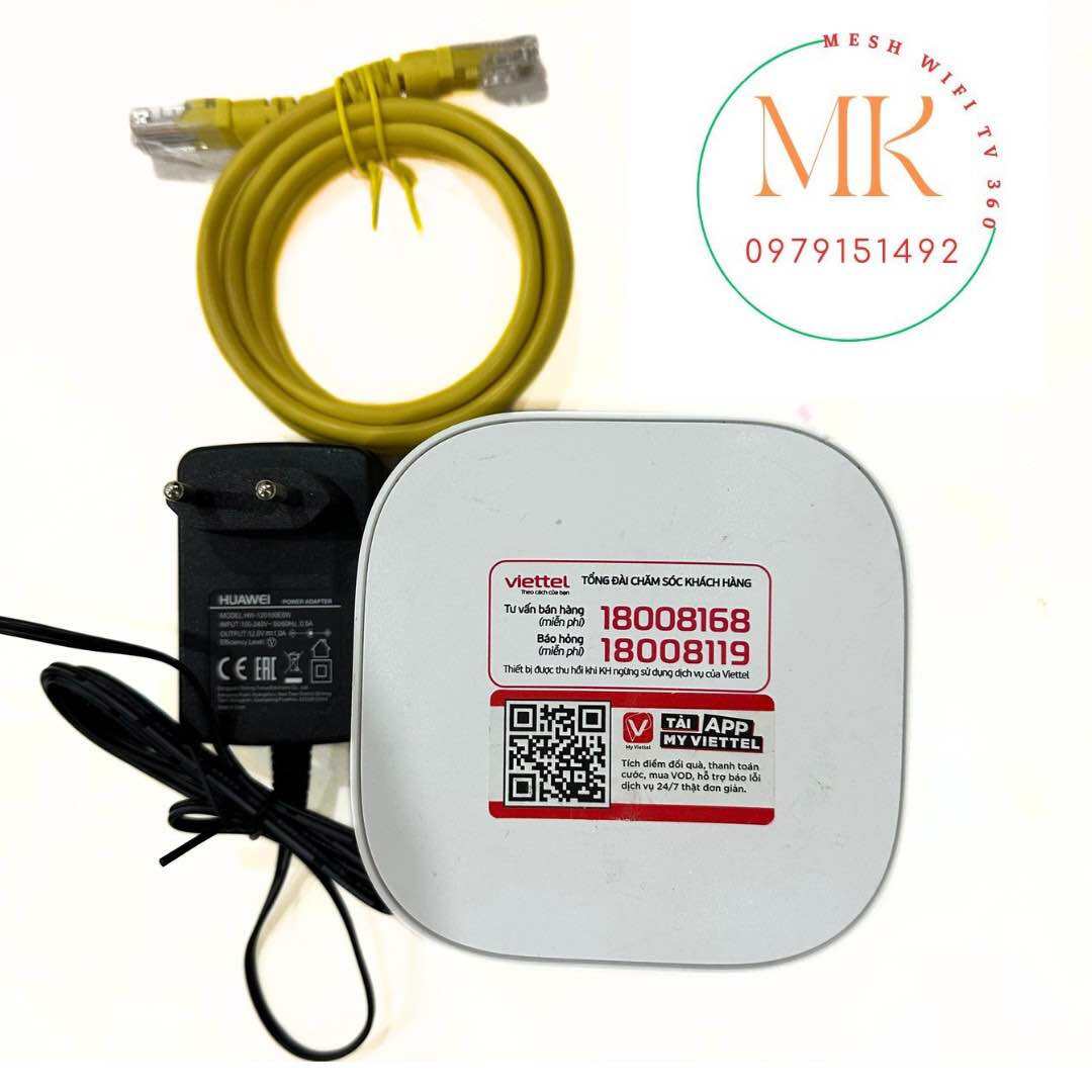Home Wifi Mesh Viettel Huawei hàng like new đã qua sử dụng đầy đủ phụ kiện nguồn và dây lan