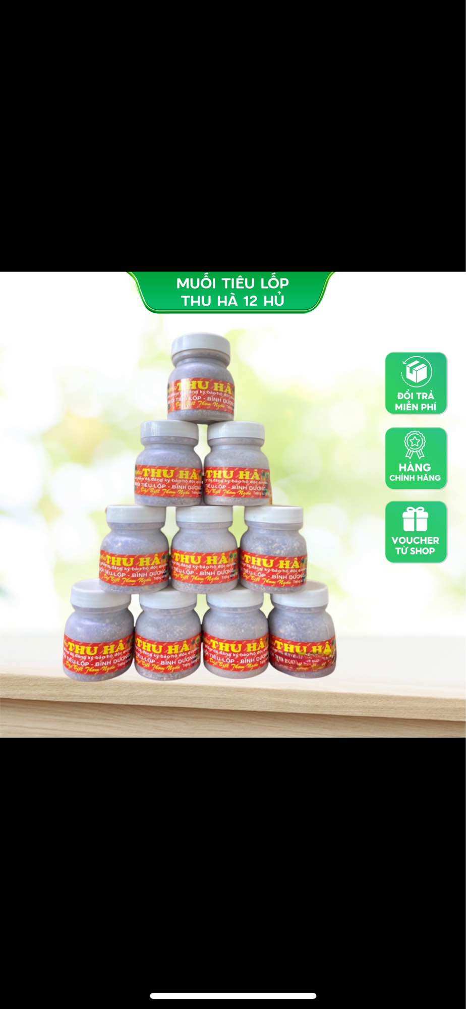 Muối Tiêu Thu Hà ( Lốc 12 Hủ )