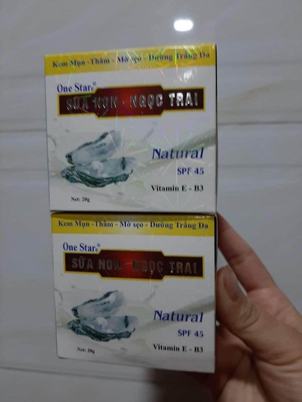 2 hũ kem One star mụn thâm, mờ sẹo trắng da 20g