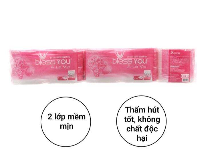 Lốc 10 cuộn giấy vệ sinh Bless You Alavie