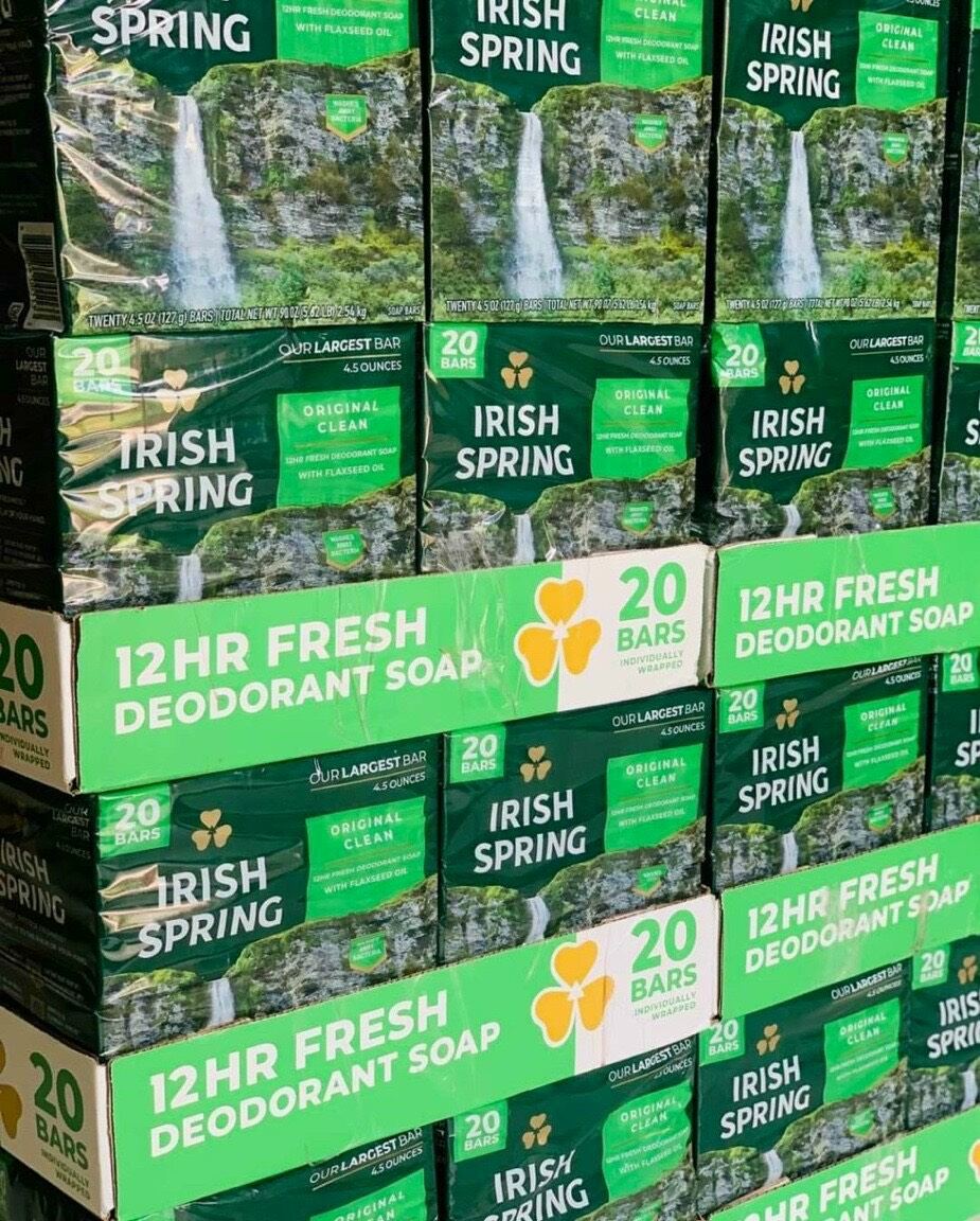 Xà bông cục diệt khuẩn giữ ẩm irish spring