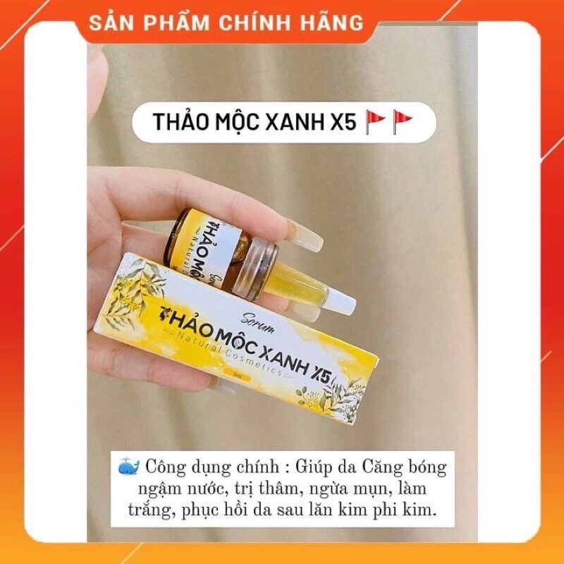 [Sẵn Hàng] Serum Thảo Mộc Xanh x5 - Dưỡng Trắng