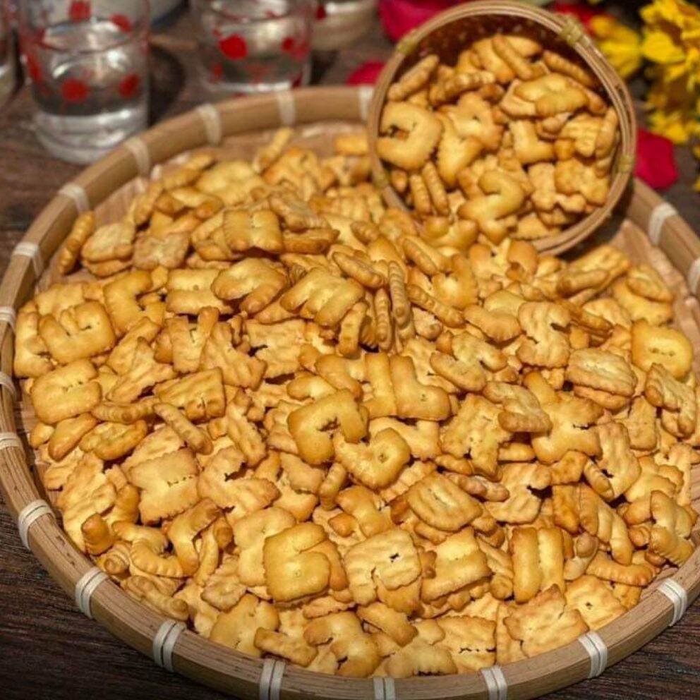 Bánh chữ cái abc 500g ( Bánh quy mặn chữ cái tuổi thơ)