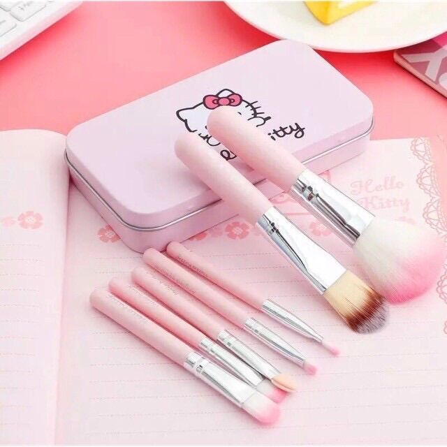 [HCM]Bộ 7 cọ trang điểm hello kitty