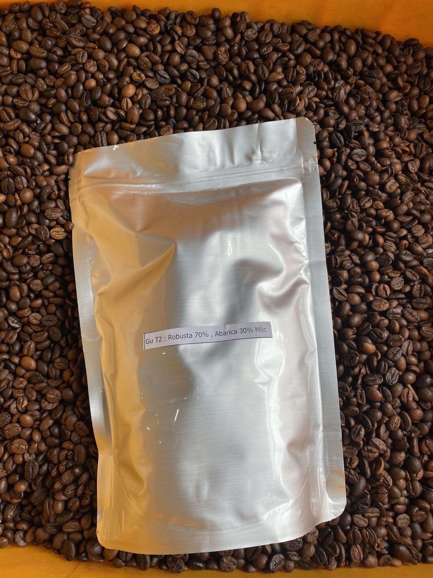 Cafe rang mộc. 70% Robusta & 30% Arabica