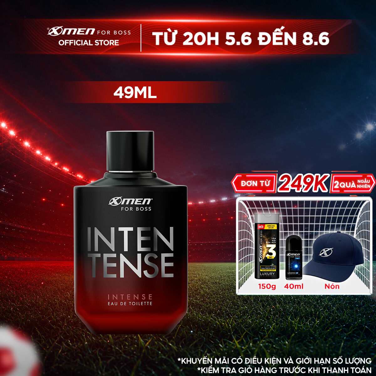 Nước hoa EDT X-Men for Boss Intense - Mùi hương trầm đầy nội lực 49ml