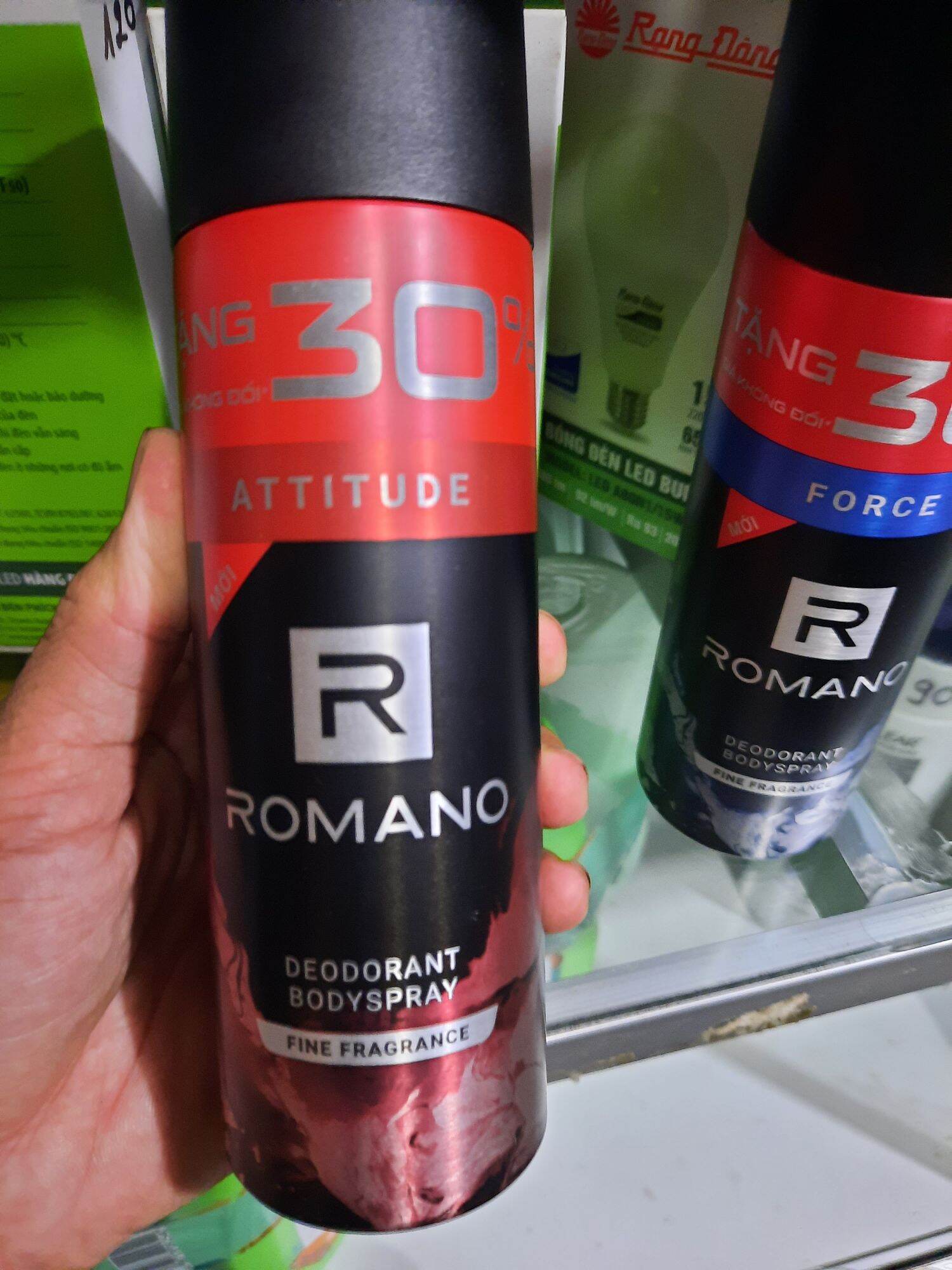xịt ngăn mùi toàn thân Romano 195ml