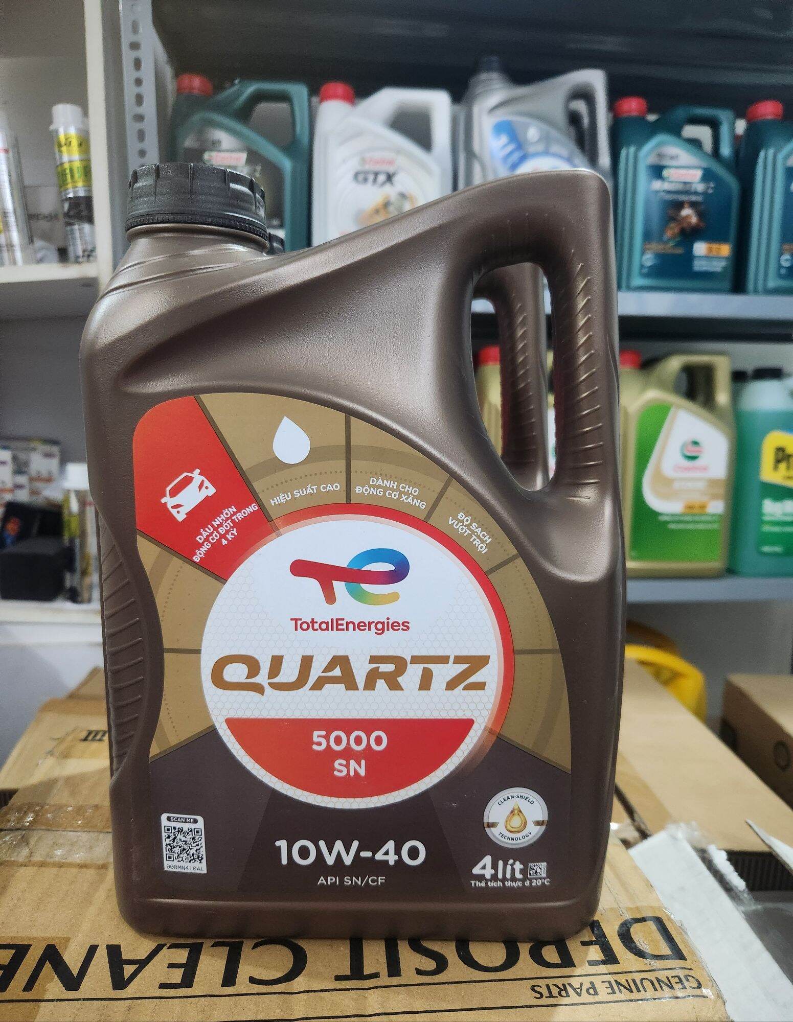 Dầu động cơ cao cấp total quartz 5000 10w40 4l api