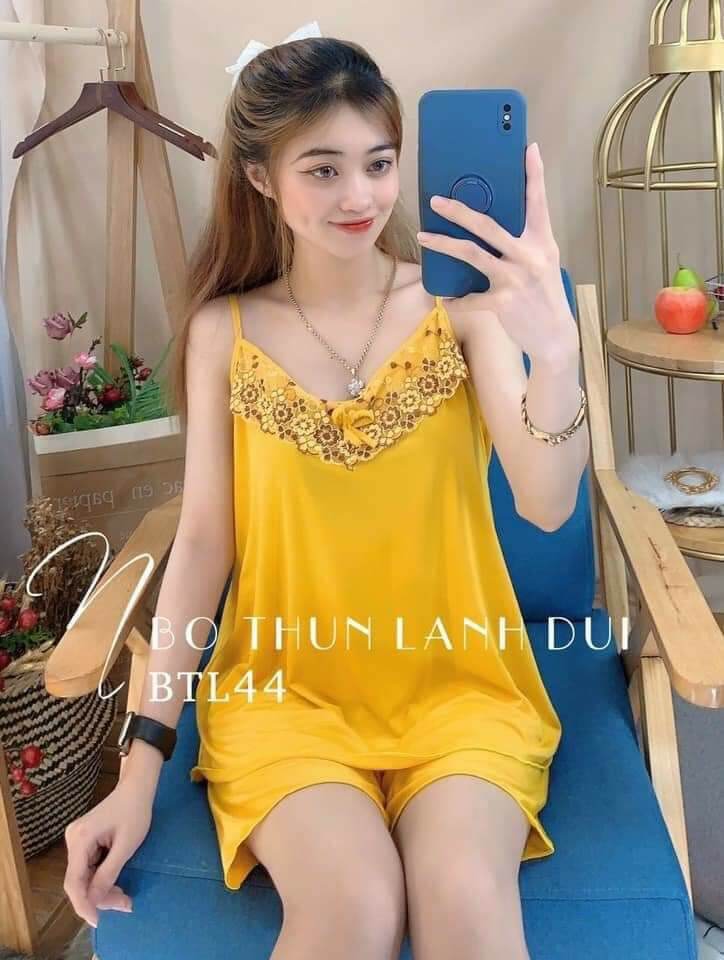 ( 40 - 66kg )Đồ Bộ Nữ Thun Lạnh Đùi Mặc Nhà Giá Rẻ