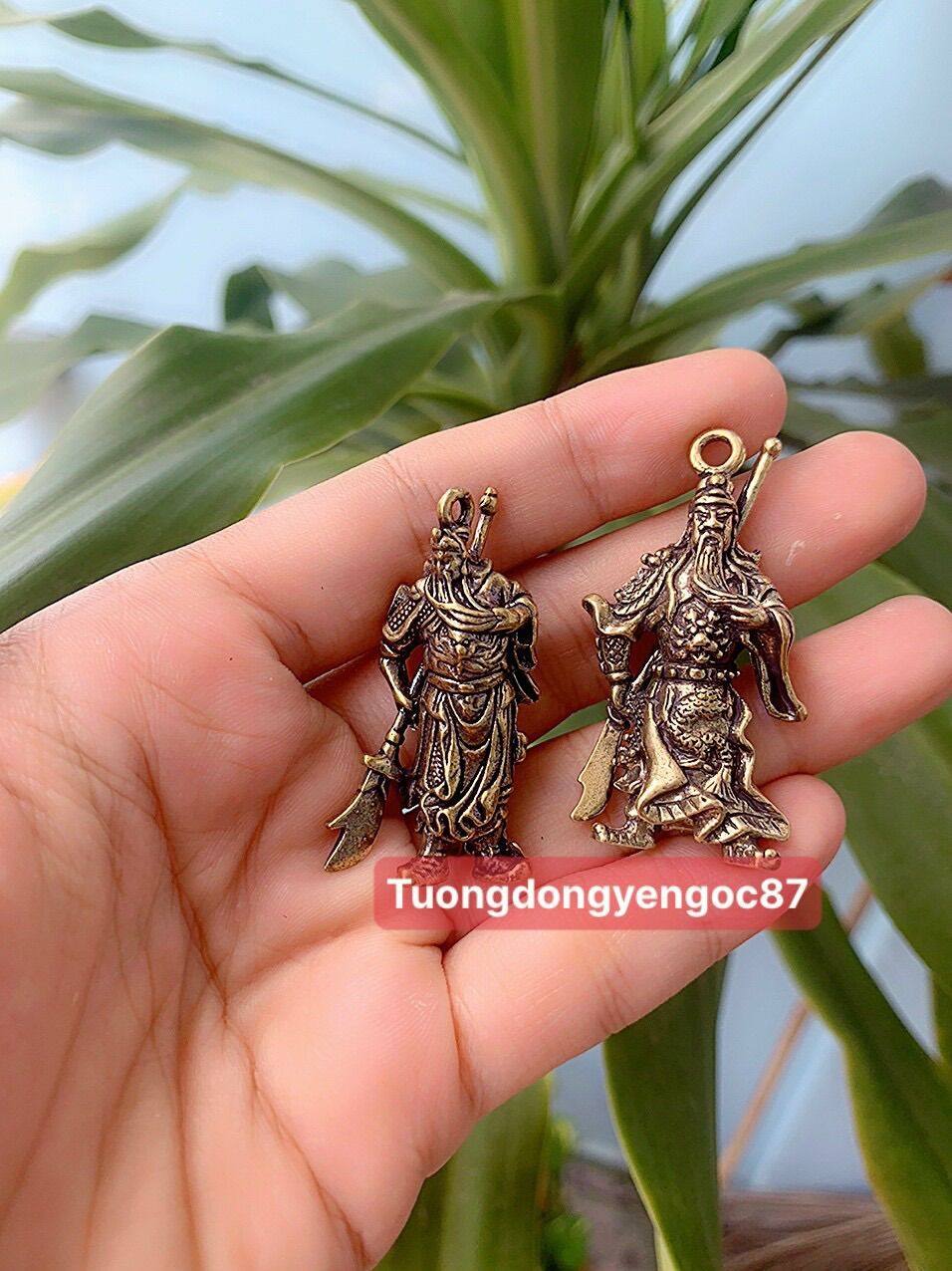 Tượng đồng quan công mini