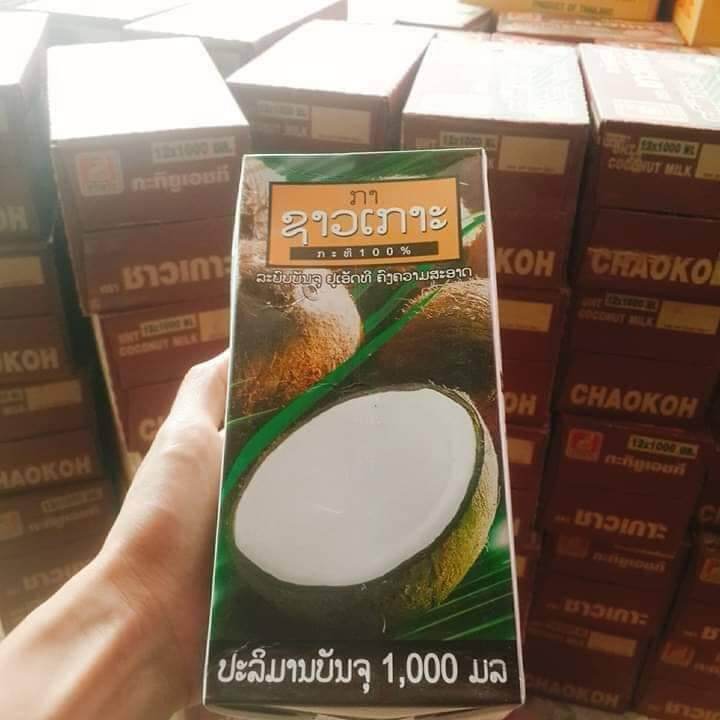 Cốt dừa thái chaoko hộp 1 lít