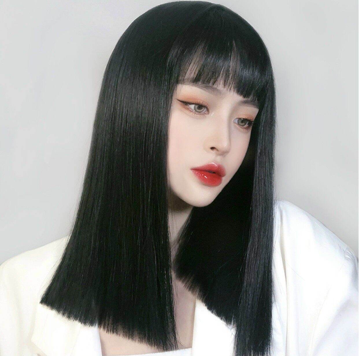 Nguyên đầu thẳng lỡ siu hót màu đen nha