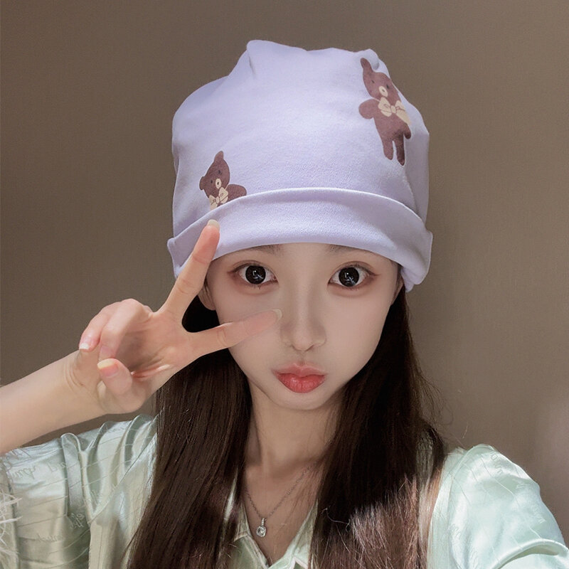 Mũ ở cữ cotton, mũ dành cho mẹ ở cữ sau sinh thời trang mùa xuân hè, bà bầu tháng 3 tháng 4