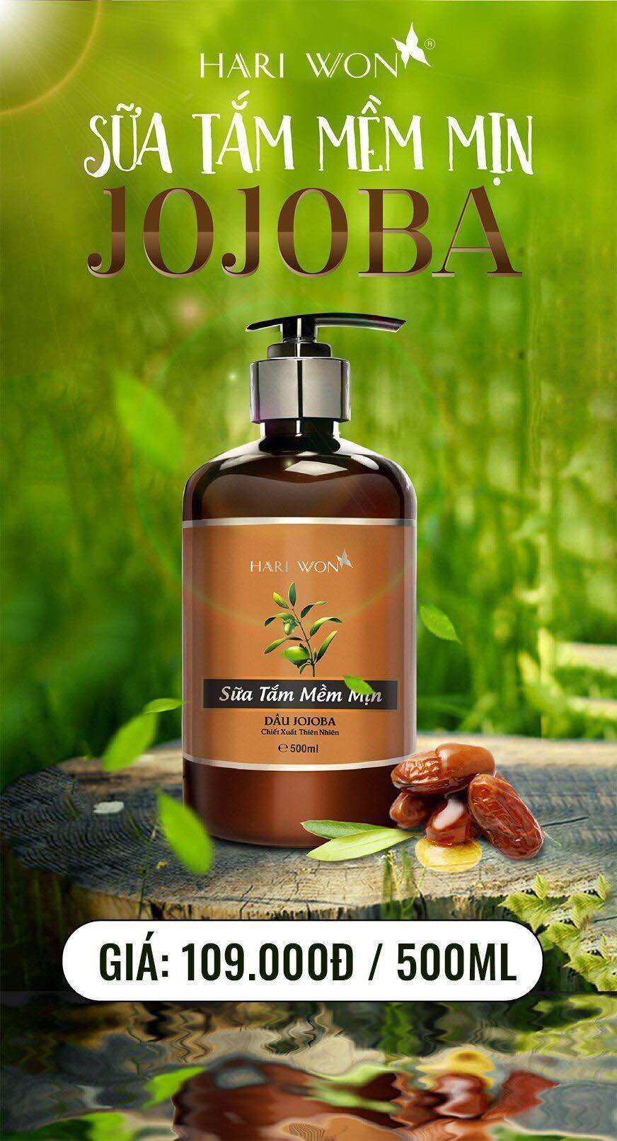 Combo 3c Sữa tắm trắng sáng da Hariwon 500ml