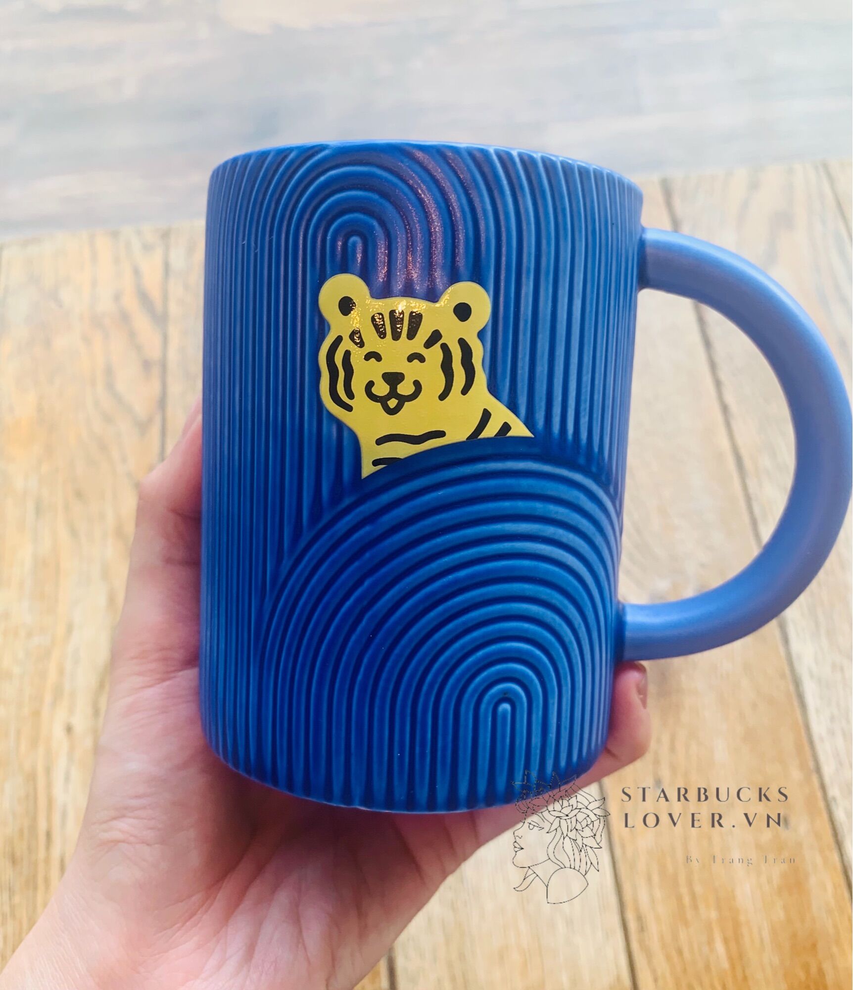 |chính hãng| mug hổ starbucks xanh 12oz