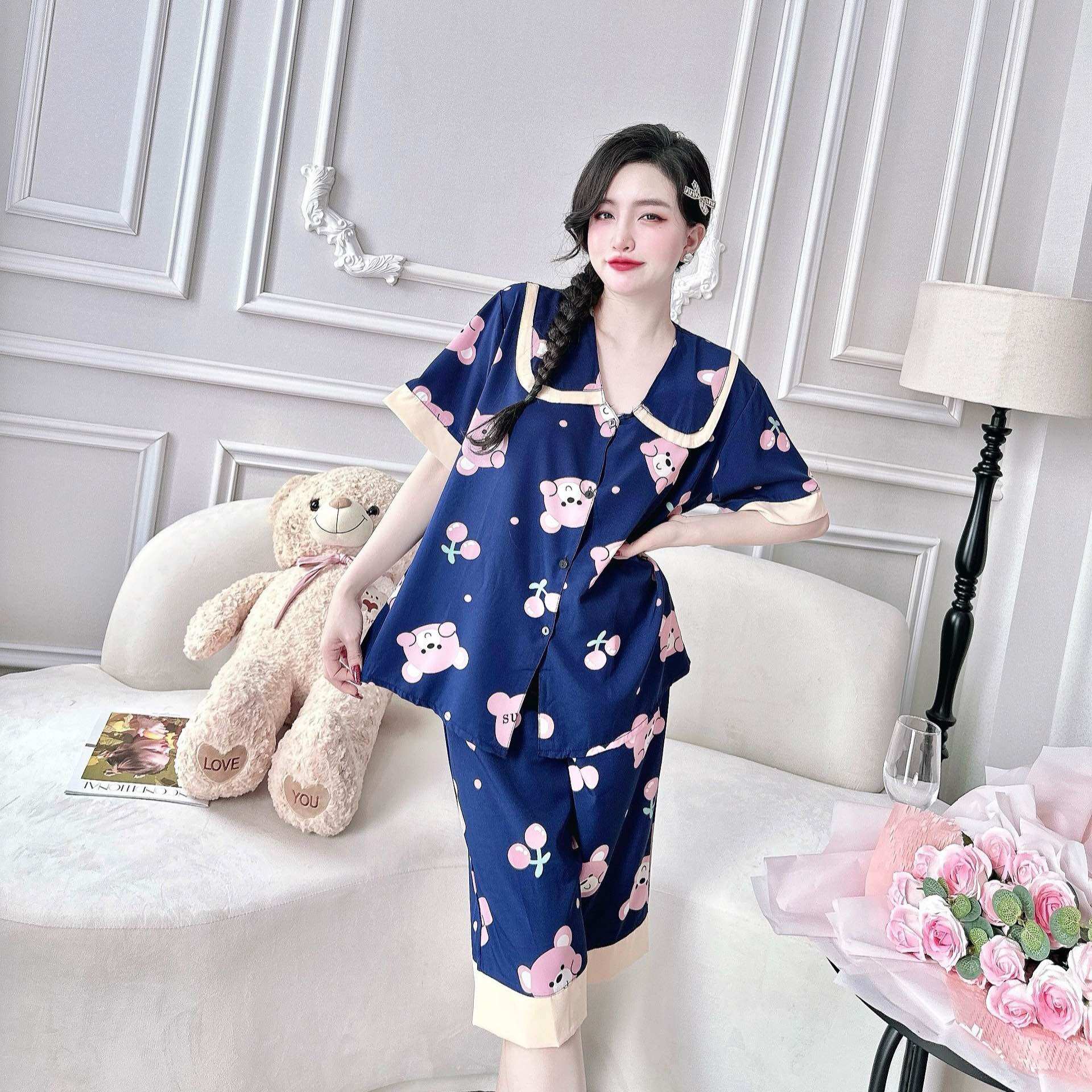 Đồ Bộ Bigsize 50-100kg Lụa Nhật Cao Cấp - Chất mát, Form Bigsize, Hot Trend