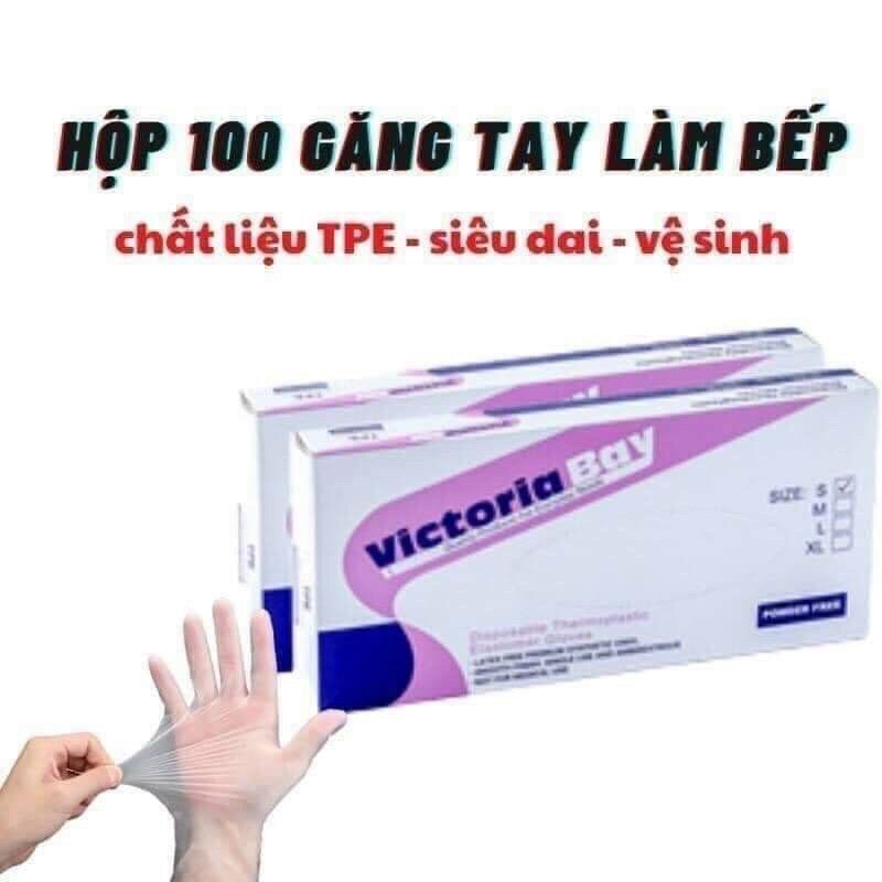 Hộp 100 chiếc găng tay siêu dai victoria bay đa năng