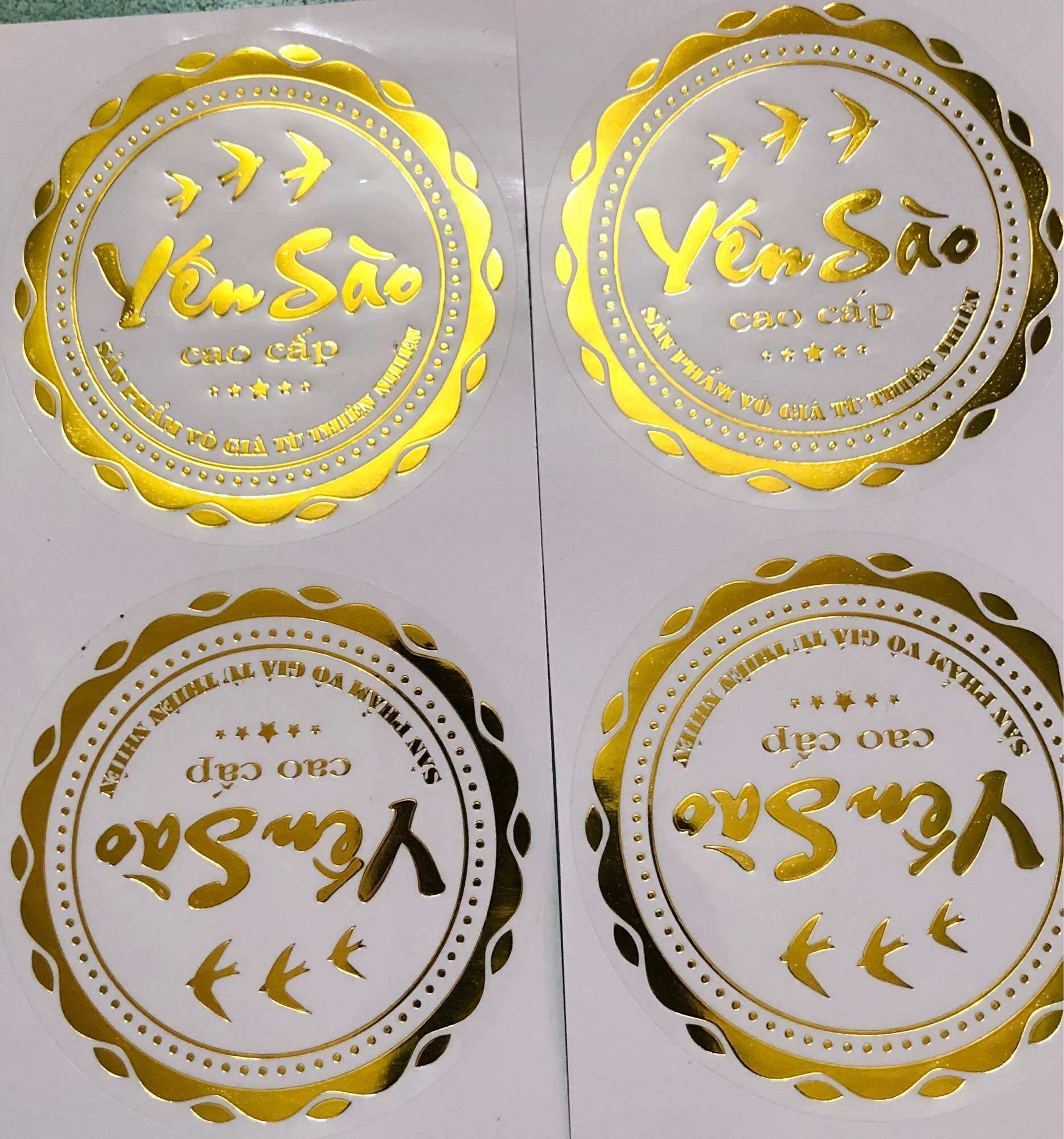 TEM DÁN HỘP YẾN SÀO CAO CẤP