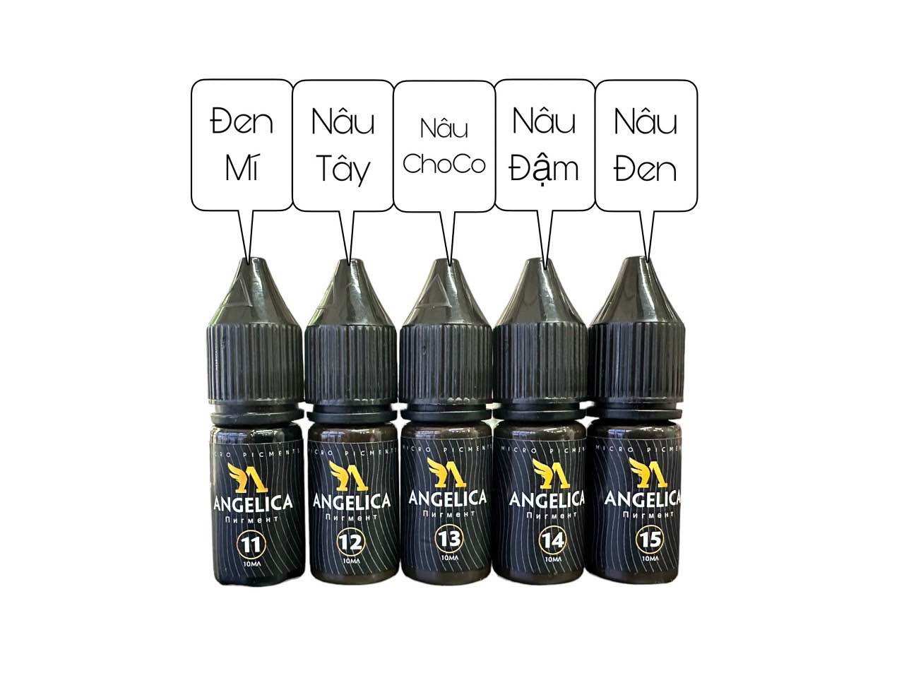 Mực angelica tem đen