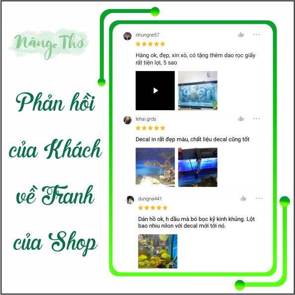 Tranh Hồ Cá 3D_NT_ SIÊU ĐẸP_ GIÁ RẺ