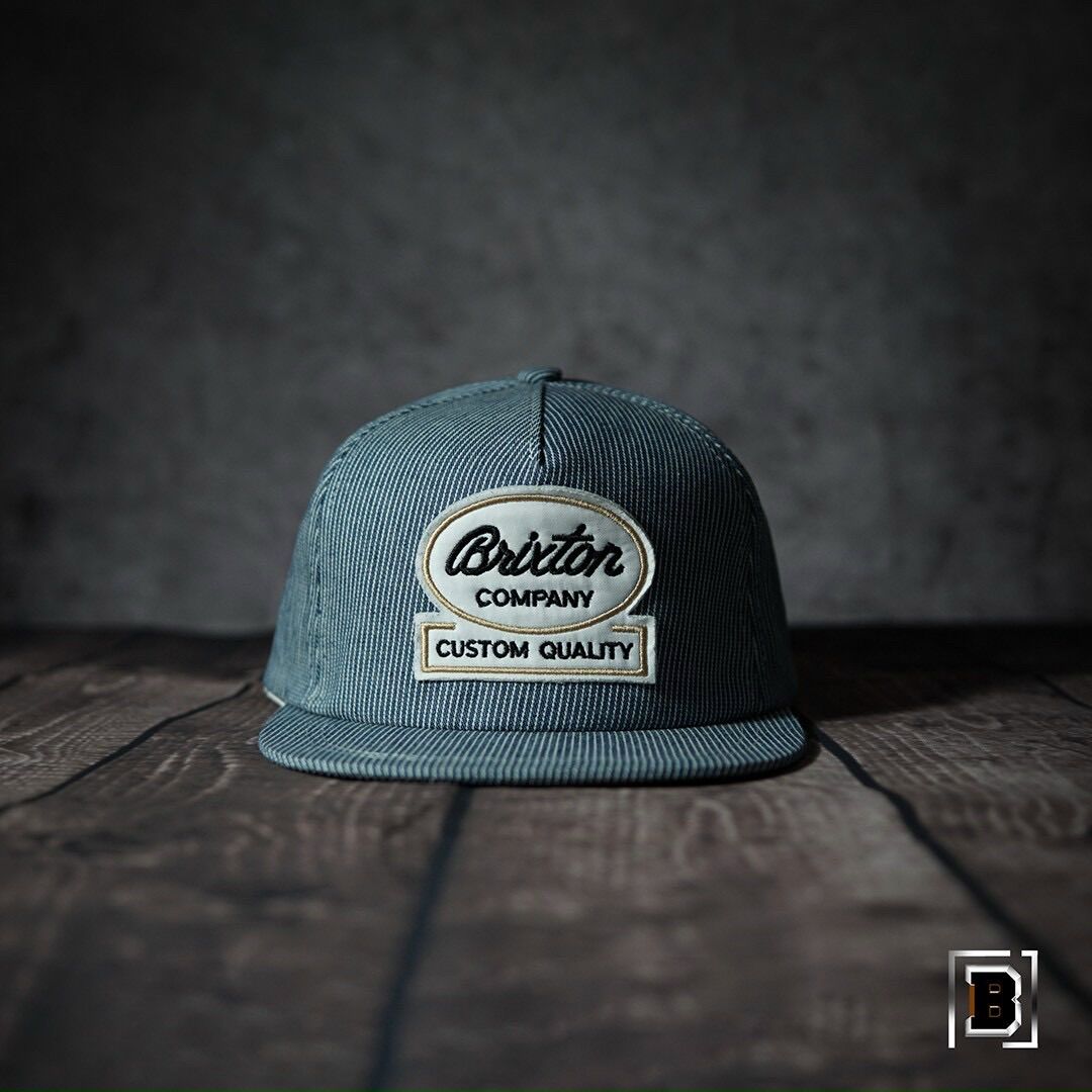 Mũ-Nón Snapback Brixton-Thời trang HipHop-xanh Ngọc sọc nhỏ