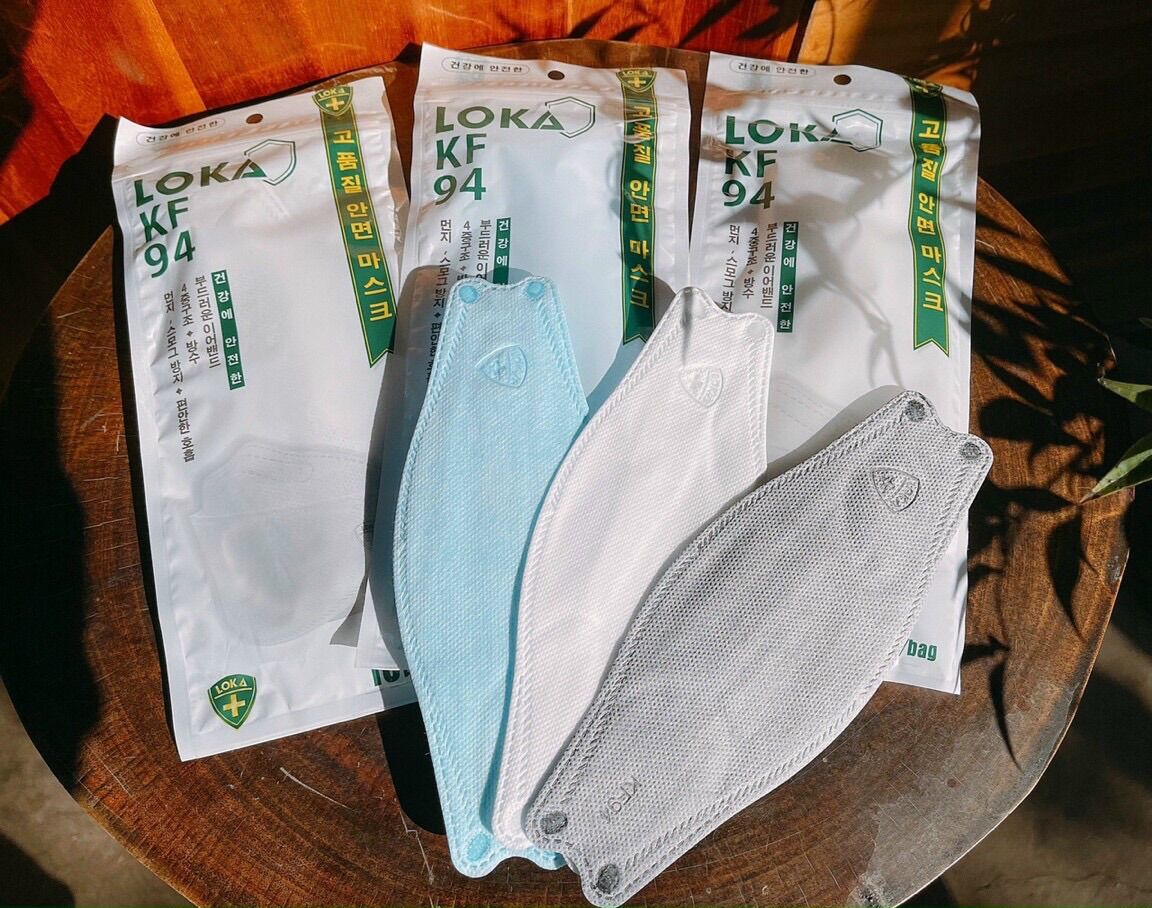 Khẩu trang kf94 4d loka công nghệ hàn