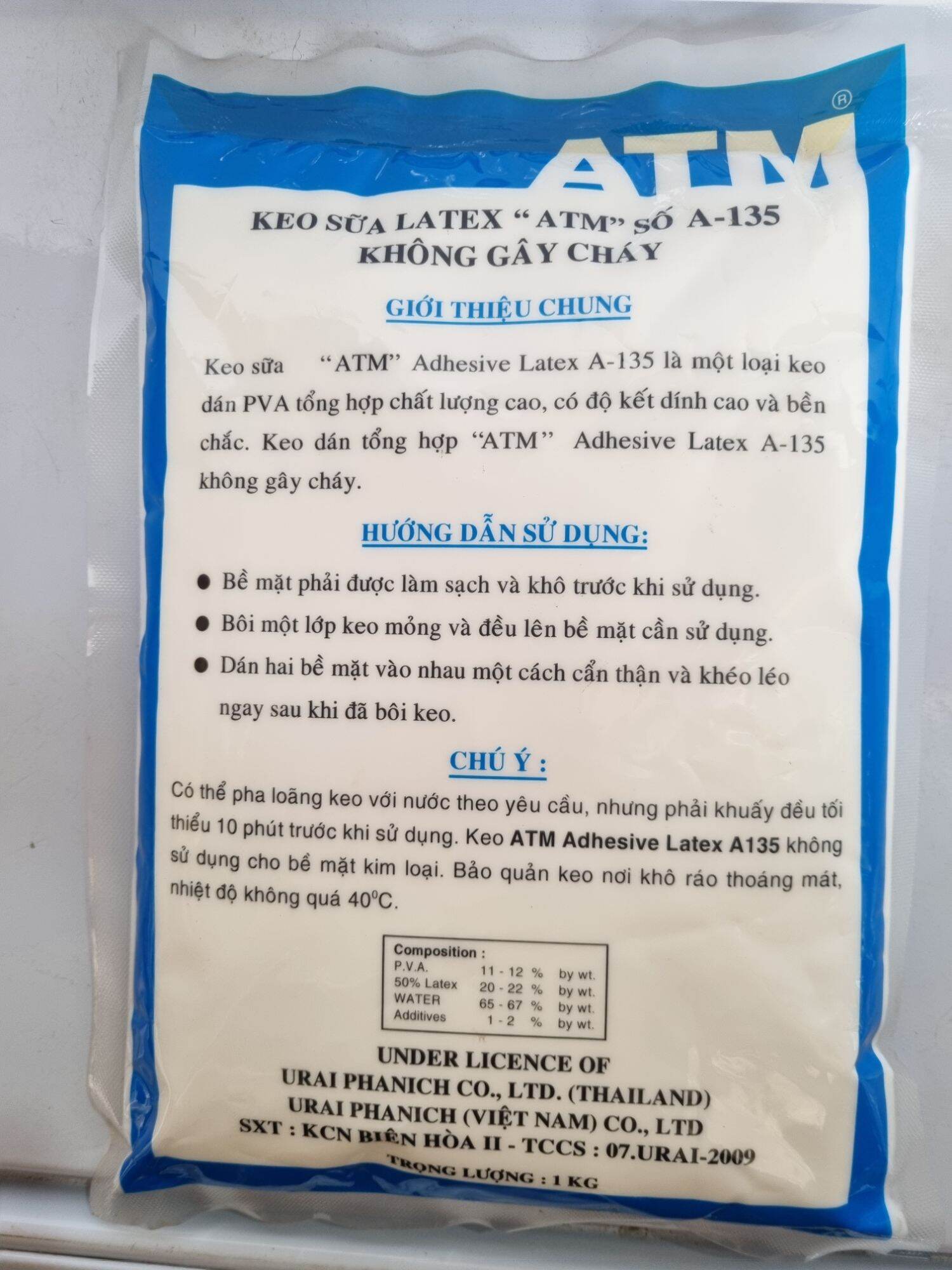 Keo Sữa Latex ATM 1kg