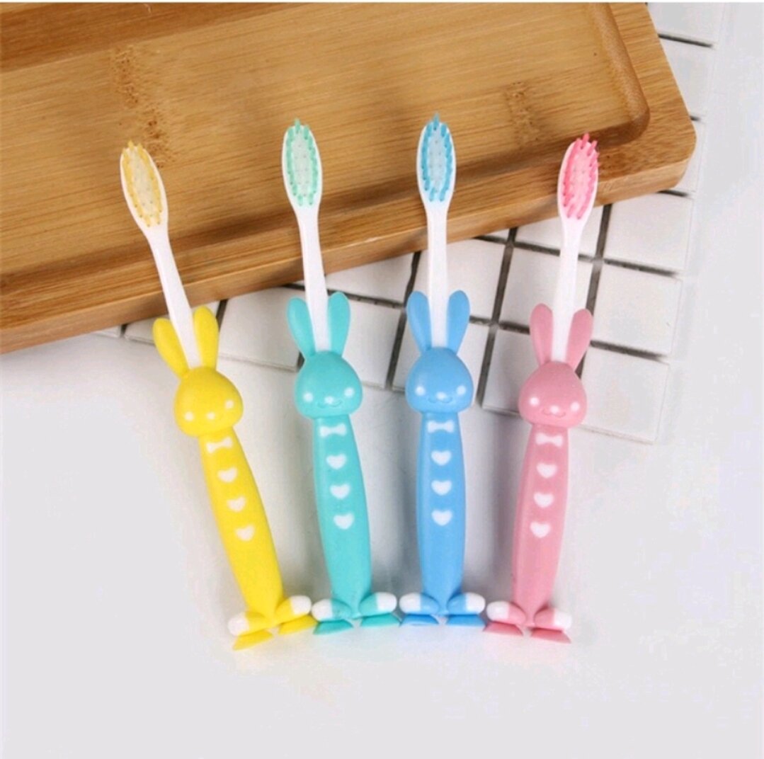 Set 4 Bàn Chải Gấu- Bàn Chải Đánh Răng Cho Bé Yêu