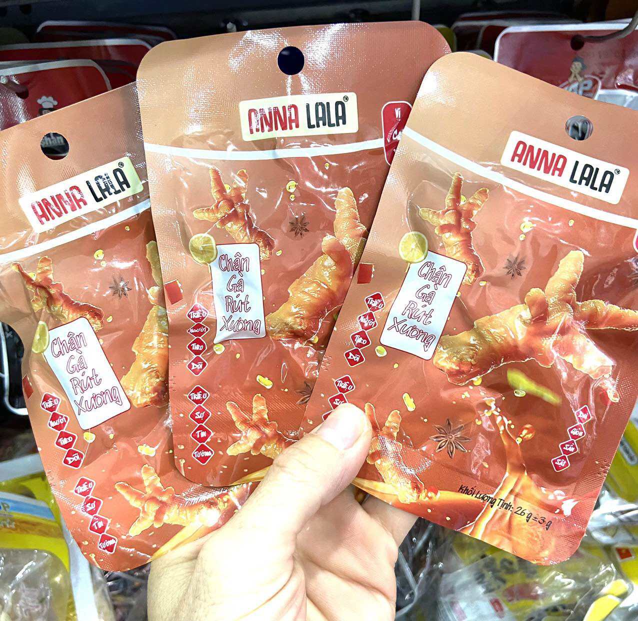 ComBo 10 gói chân gà rút xương Anna lala cam