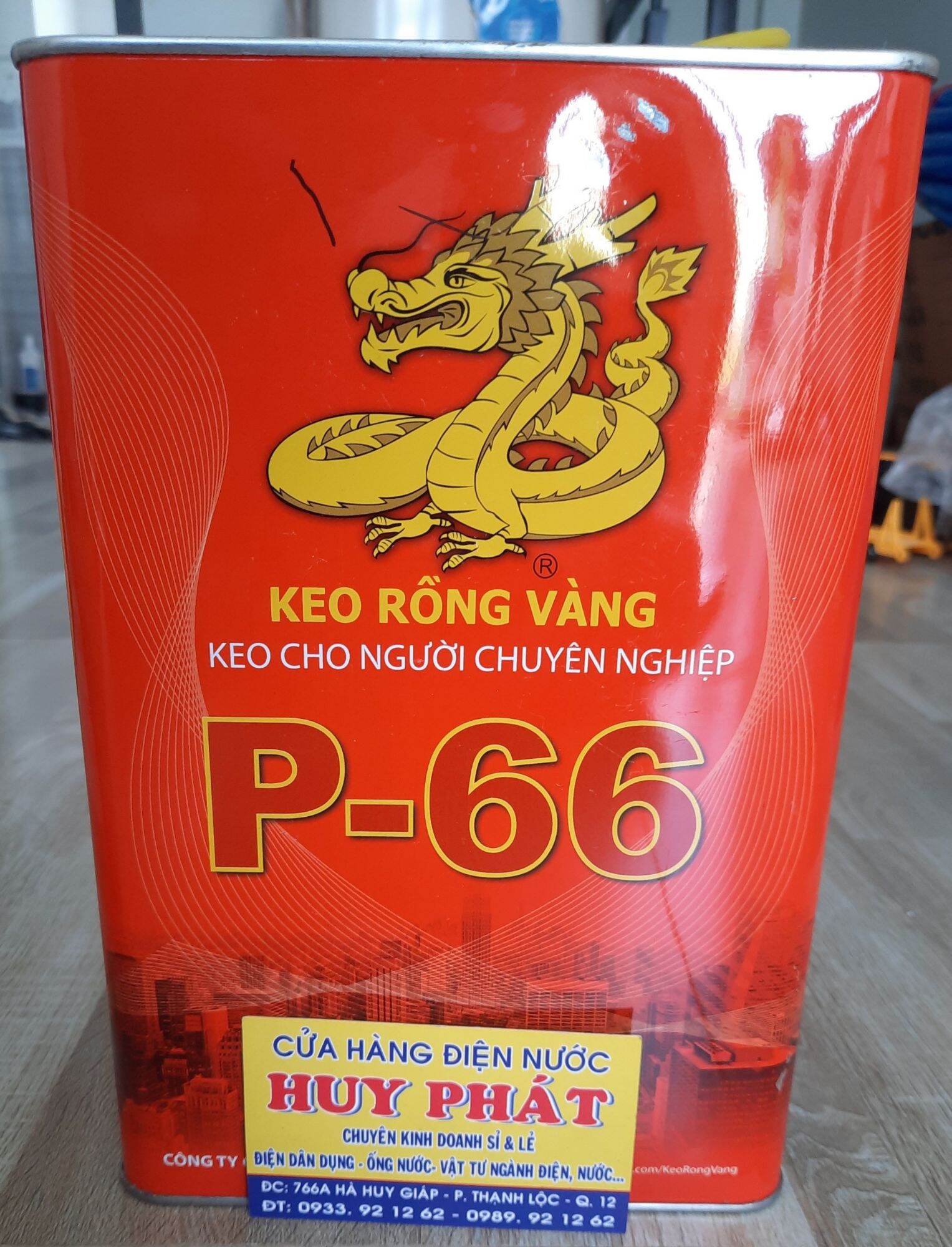 Keo rồng vàng P66 keo dán đồ gỗ giày dép sofa cỏ nhân tạo thùng xốp ....