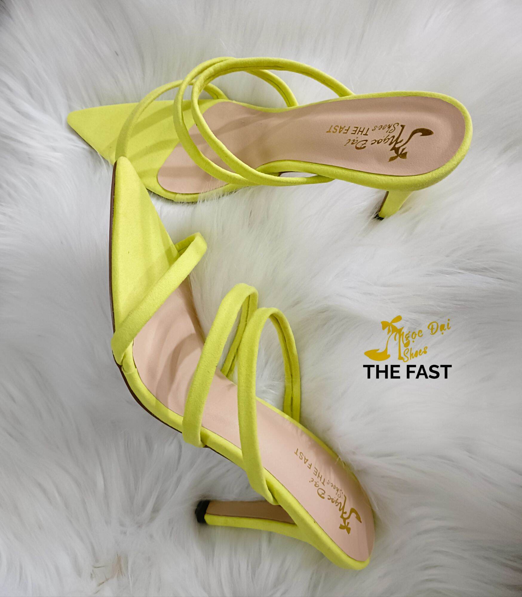 [HCM]Dép  guốc  xinh mũi nhọn ba dây ngang NĐ107