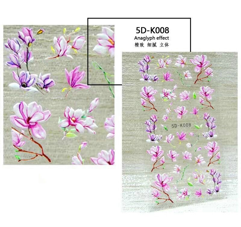Sticker 5D hoa đào, sticker tết