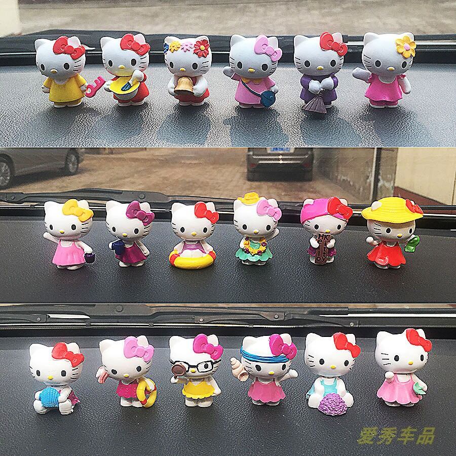 Bộ đồ trang trí đáng yêu xe hơi hello kitty bộ đồ trang trí trong xe hello kitty cho nữ sinh