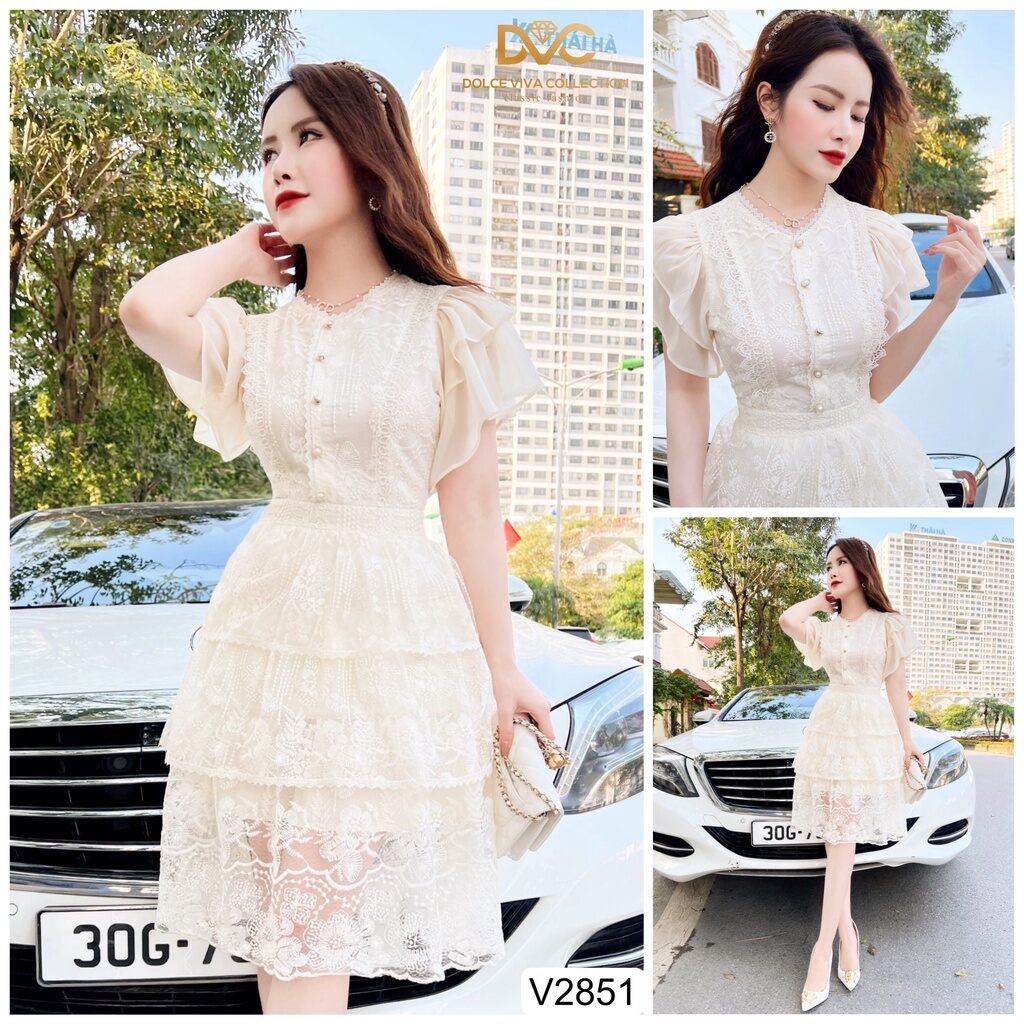Váy ren sang chảnh cho ce
