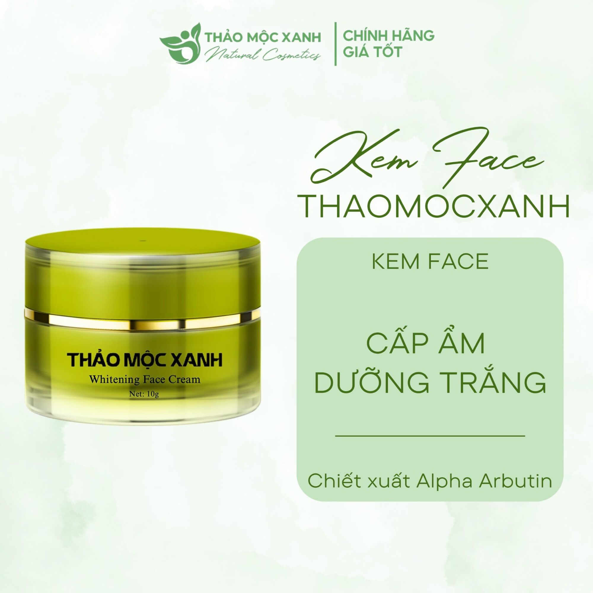 Kem face thảo mộc xanh 10g