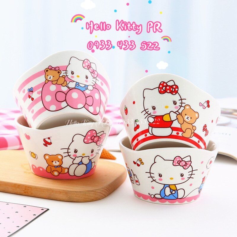 Tô sứ mini Hello Kitty - Doremon Doraemon