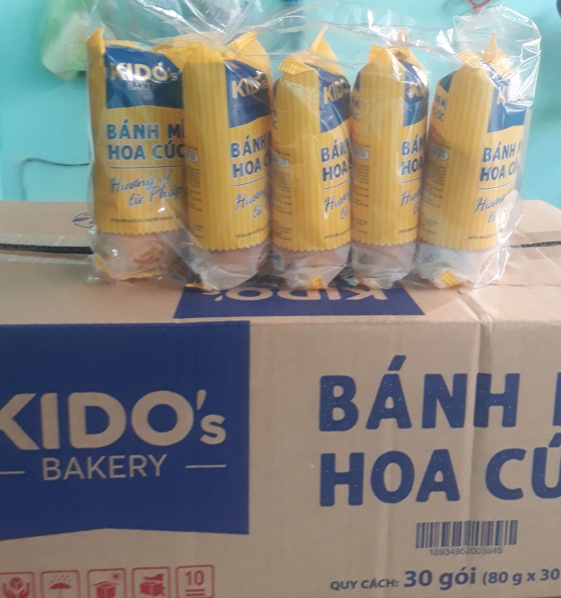 Combo gói 5 Bánh Mì Hoa Cúc Kido (80gr/bánh)