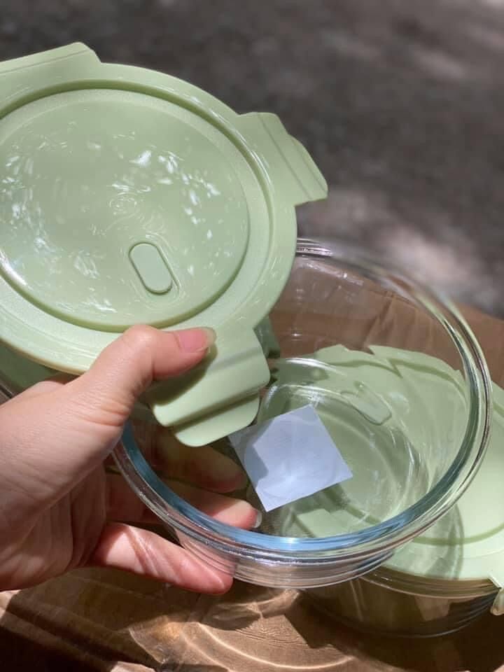 BỘ 3 THỐ THỦY TINH ĐỰNG THỨC ĂN 650ML