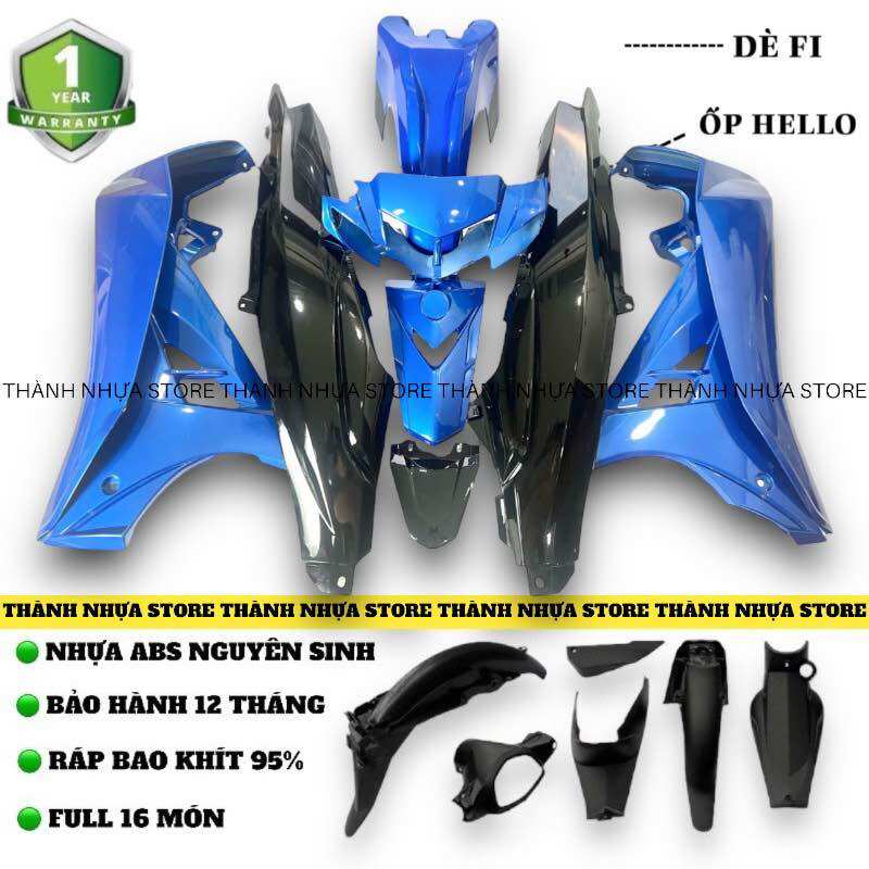 [NEW] Dàn áo Sirius Xanh Da Candy phối Đen Ốp Sihello Dè Fi (Xem mô tả)