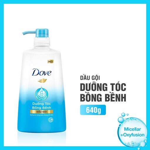 Dove dưỡng tóc bồng bềnh: dầu gội