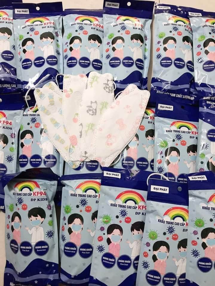 Set 50c khẩu trang cho bé từ 3-7 tuổi