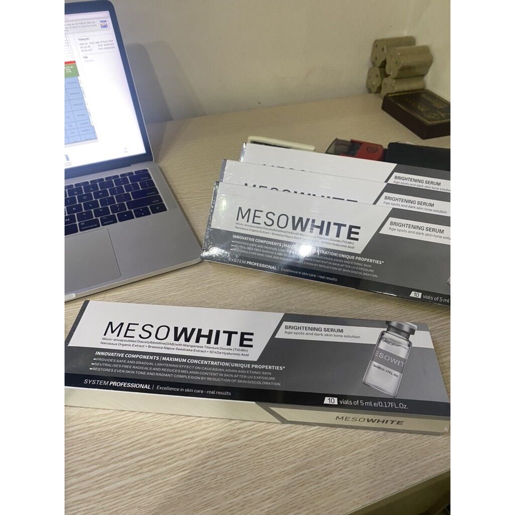Cấy Phấn MesoWhite , Cấy Trắng Da - Hộp 10 Ống