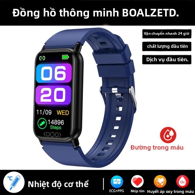 Đồng Hồ Thông Minh Sức Khỏe Dành Cho Nam Và Nữ Theo Dõi Huyết Áp ECG + PPG IP68 Theo Dõi Sức Khỏe Th