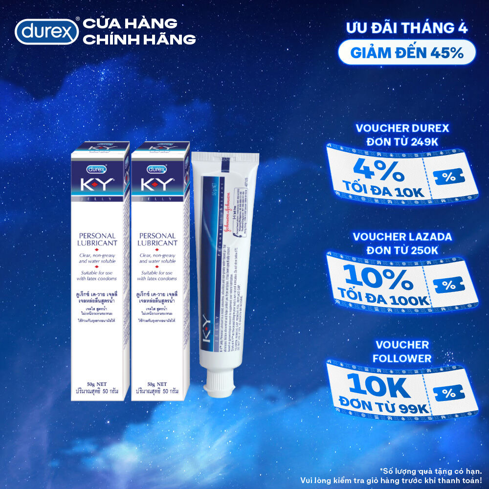 Combo 2 gel bôi trơn Durex K-Y Jelly 50g ( KY Jelly)