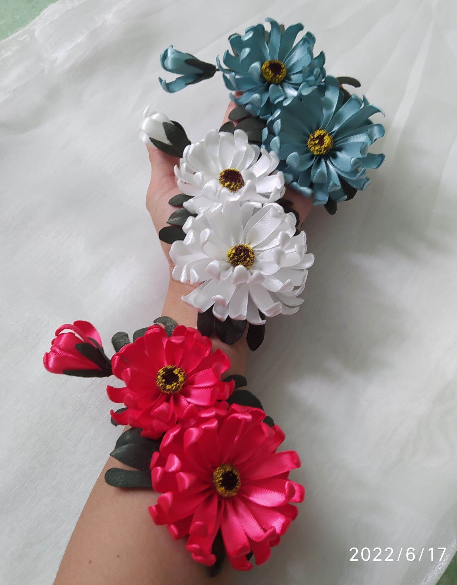 Chùm hoa cúc cài áo cài tóc handmade Canto