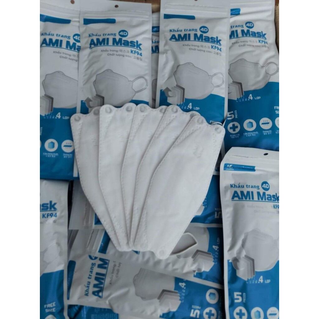 Gói 2 chiếc KF94 công nghệ Hàn Quốc mầu TRẮNG