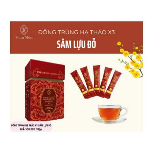 Đông trùng hạ thảo X3 Sâm Lựu Đỏ